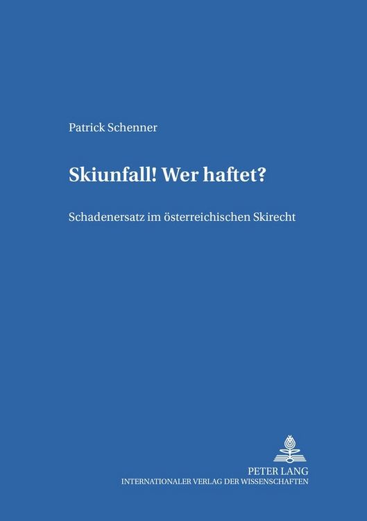 Produktbild: Skiunfall! Wer haftet?
