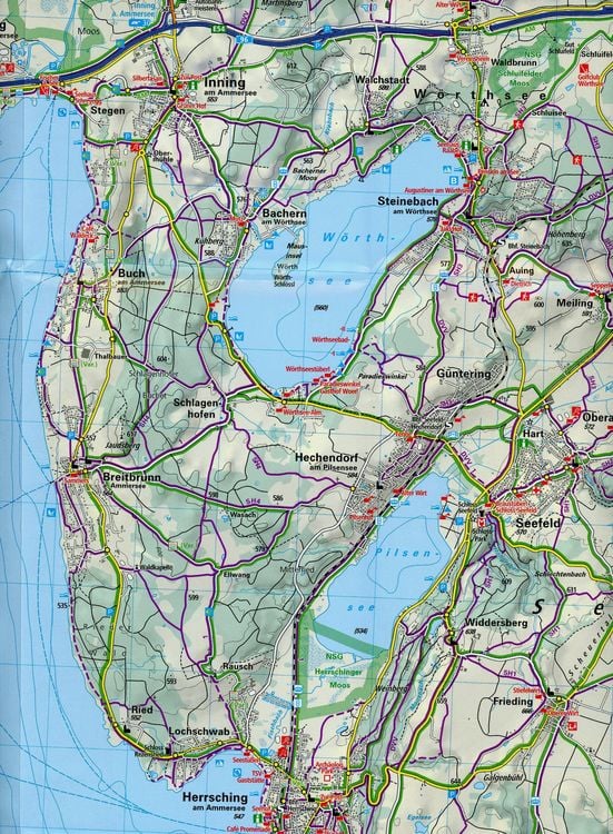 Produktbild: K&uuml;mmerly+Frey Outdoorkarte Deutschland 27 Starnberger See, Ammersee 1:35.000