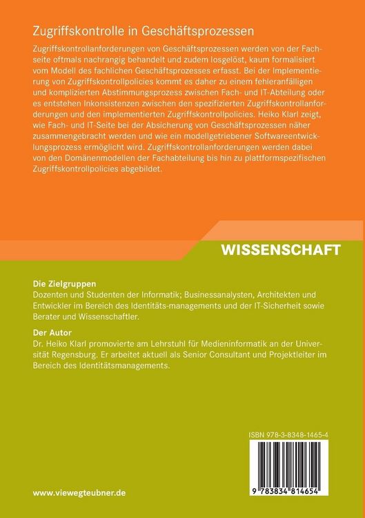 Produktbild: Zugriffskontrolle in Gesch&auml;ftsprozessen