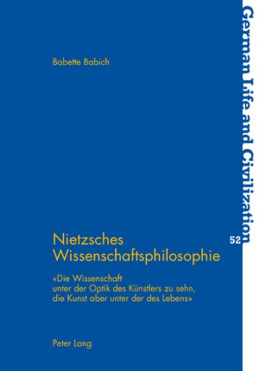 Produktbild: Nietzsches Wissenschaftsphilosophie