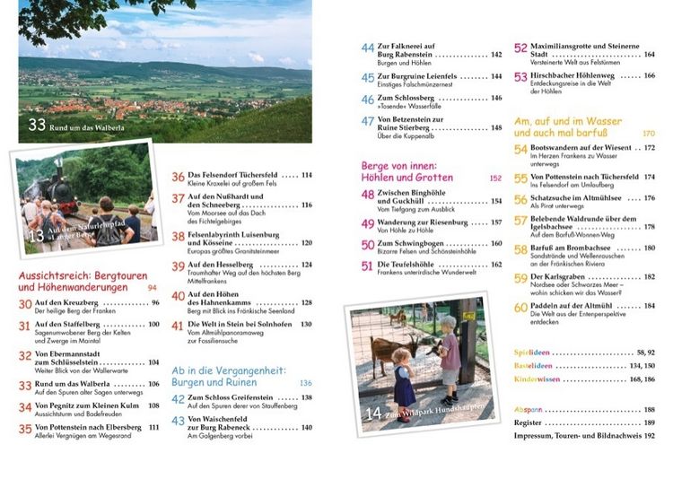 Produktbild: Das gro&szlig;e Kinder-Wander-Erlebnis-Buch Franken