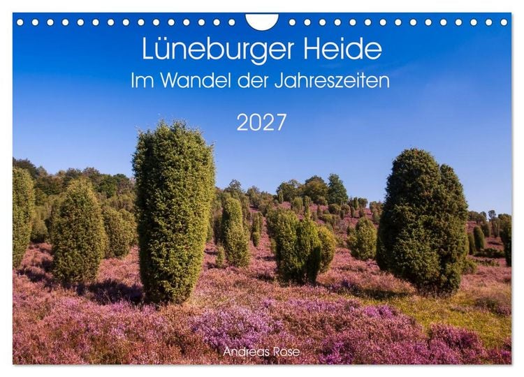 Produktbild: L&uuml;neburger Heide &ndash; Im Wandel der Jahreszeiten (Wandkalender 2027 DIN A4 quer), CALVENDO Monatskalender