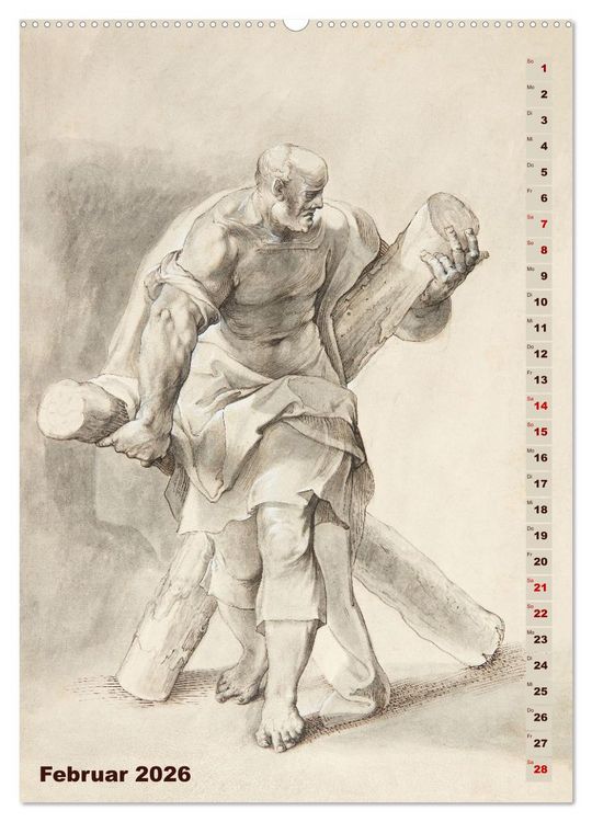 Produktbild: Jesus und die zw&ouml;lf Apostel (hochwertiger Premium Wandkalender 2026 DIN A2 hoch), Kunstdruck in Hochglanz