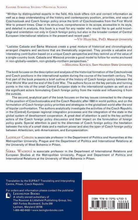 Produktbild: Czechoslovakia and the Czech Republic in World Politics