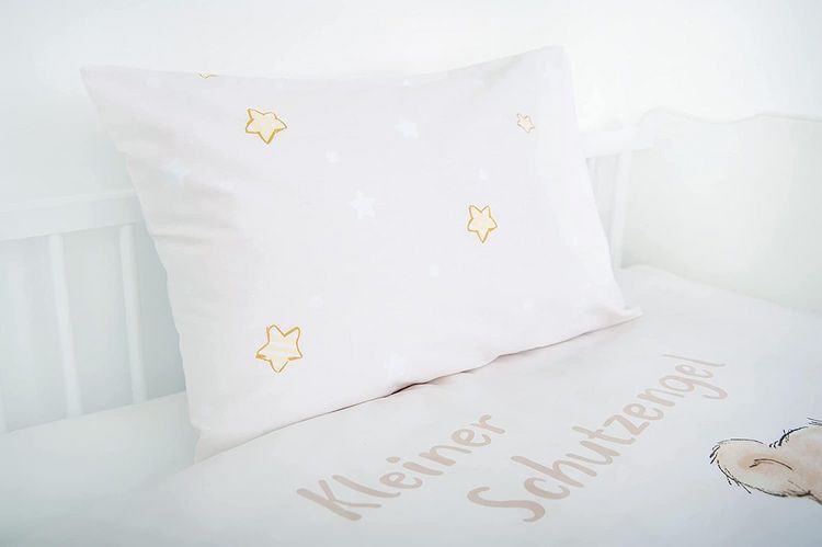 Herding Baby Bettwäsche-Set My First Friends - Flanell Baumwolle 40x60cm & 100x135cm