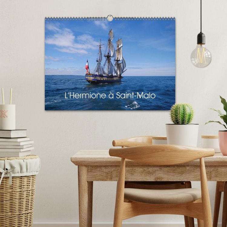 Produktbild: L'Hermione &agrave; Saint-Malo (Calendrier mural 2026 DIN A3 vertical), CALVENDO calendrier mensuel