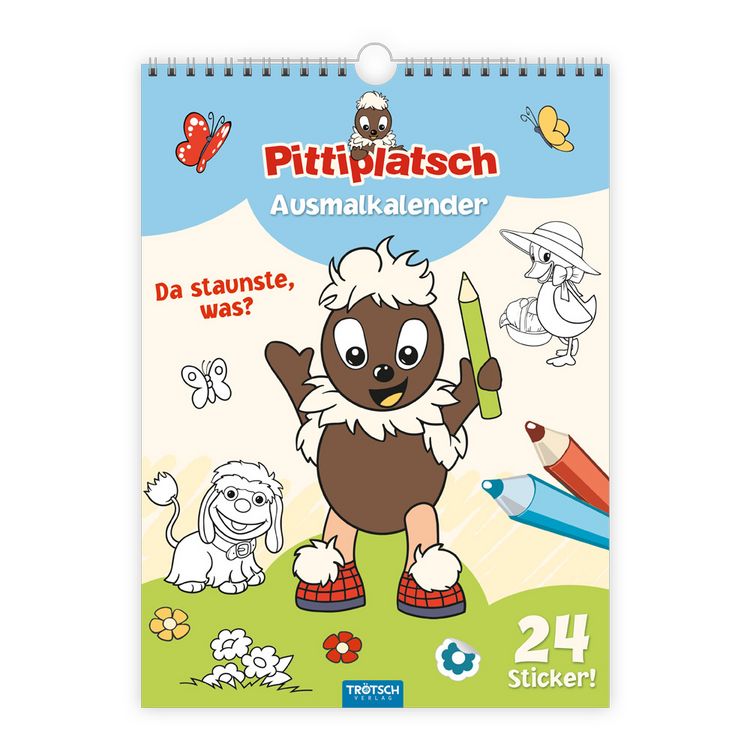Produktbild: Tr&ouml;tsch Ausmalkalender immerw&auml;hrend Pittiplatsch