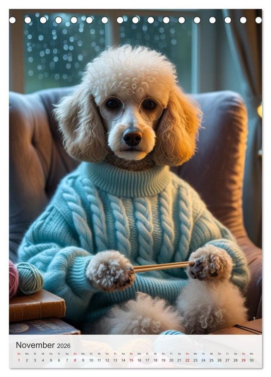 Produktbild: Daily Dogs &ndash; Tierisch menschlich (Tischkalender 2026 DIN A5 hoch), CALVENDO Monatskalender