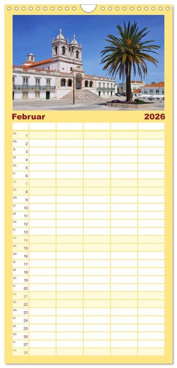Produktbild: Familienplaner 2026 - Portugal mit 5 Spalten (Wandkalender, 21 x 45 cm) CALVENDO