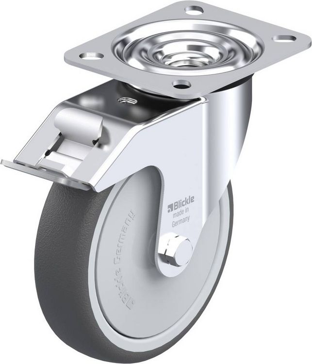 Produktbild: Blickle 337907 LE-PTH 125K-FI Lenkrolle mit Feststeller Rad-Durchmesser: 125 mm Tragf&auml;higkeit (max.): 150 kg 1 St.