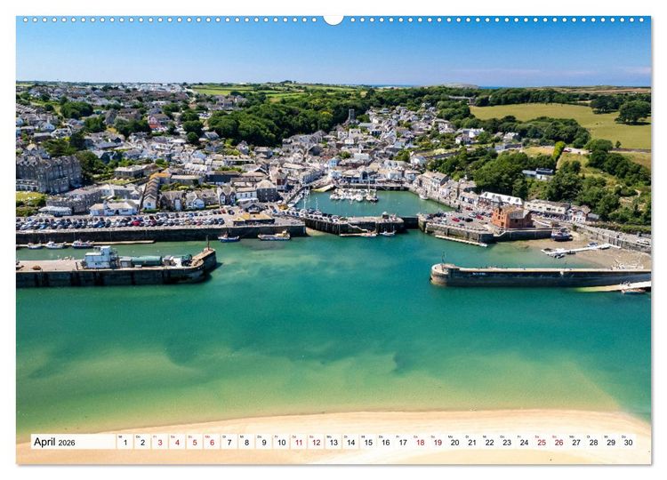 Produktbild: Vereinigtes K&ouml;nigreich - Cornwall (hochwertiger Premium Wandkalender 2026 DIN A2 quer), Kunstdruck in Hochglanz