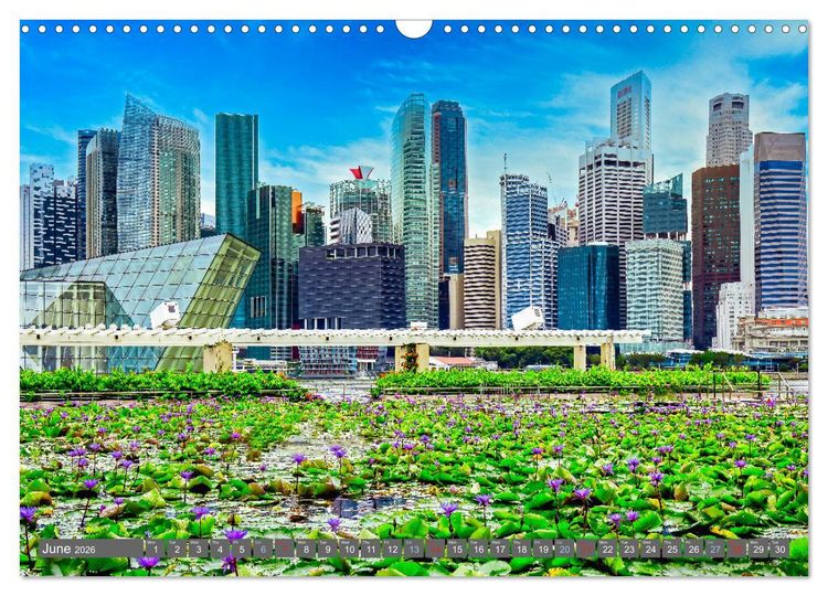 Produktbild: Singapore - Discover Central Area (Wall Calendar 2026 DIN A3 landscape), CALVENDO 12 Month Wall Calendar