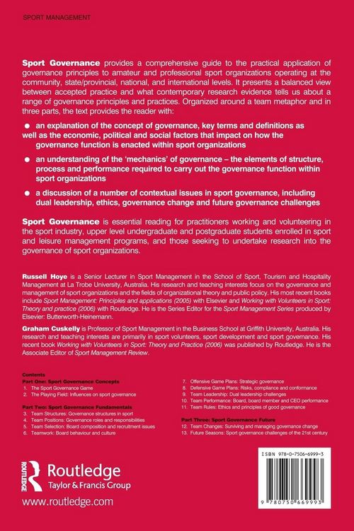 Produktbild: Sport Governance