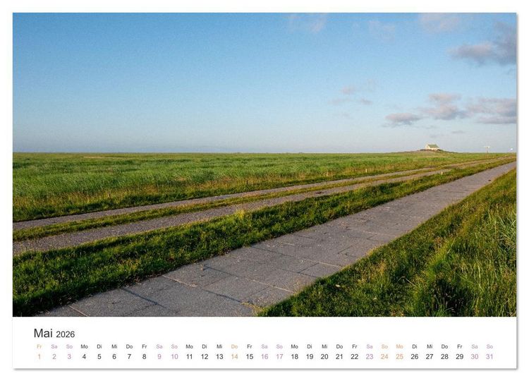 Produktbild: Hamburger Hallig - Der Weg ist das Ziel (Wandkalender 2026 DIN A3 quer), CALVENDO Monatskalender