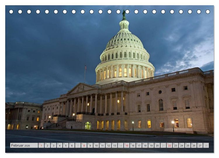 Produktbild: Washington D.C. (Tischkalender 2026 DIN A5 quer), CALVENDO Monatskalender