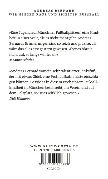 Produktbild: Wir gingen raus und spielten Fu&szlig;ball