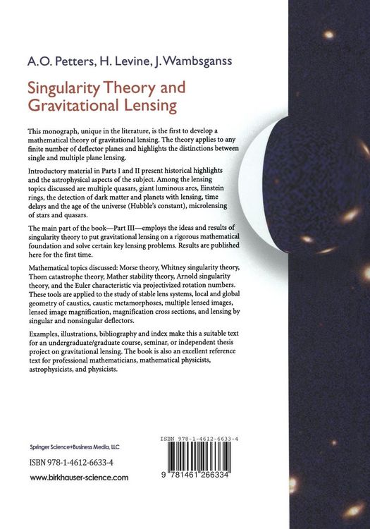 Produktbild: Singularity Theory and Gravitational Lensing