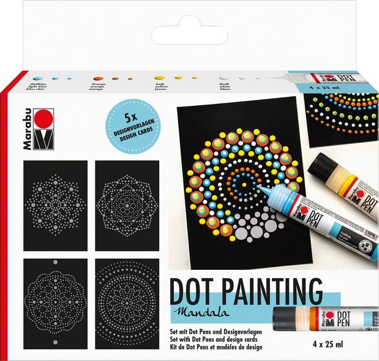 Produktbild: Marabu Dot Pen Set Mandala 4x25ml