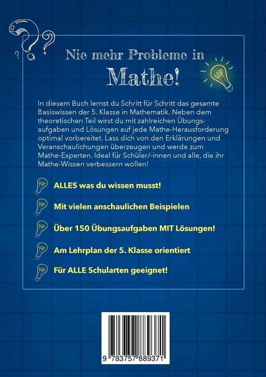 Produktbild: Nie mehr Probleme in Mathe - 5. Klasse