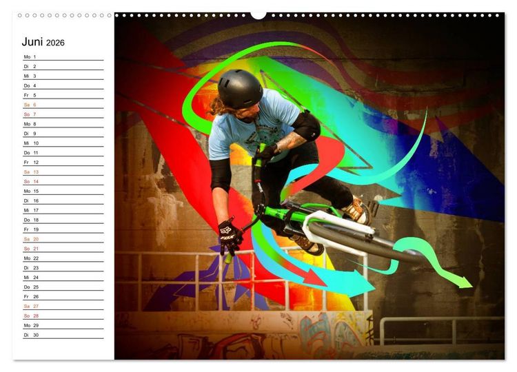 Produktbild: BMX My Life (hochwertiger Premium Wandkalender 2026 DIN A2 quer), Kunstdruck in Hochglanz