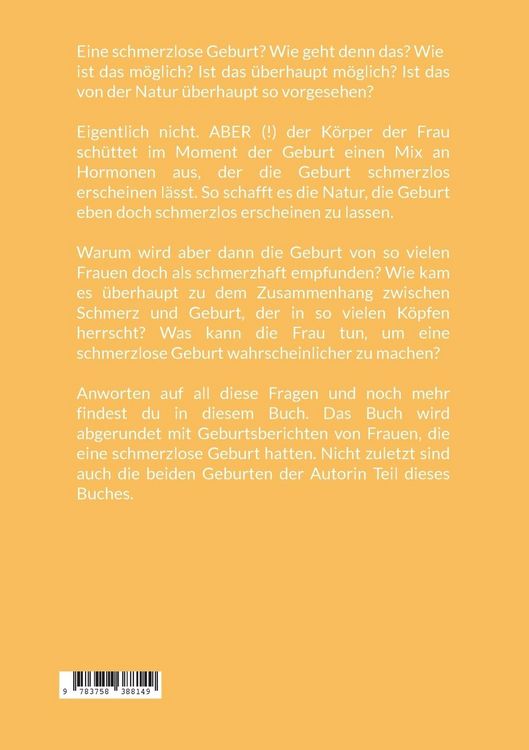 Produktbild: Die schmerzlose Geburt