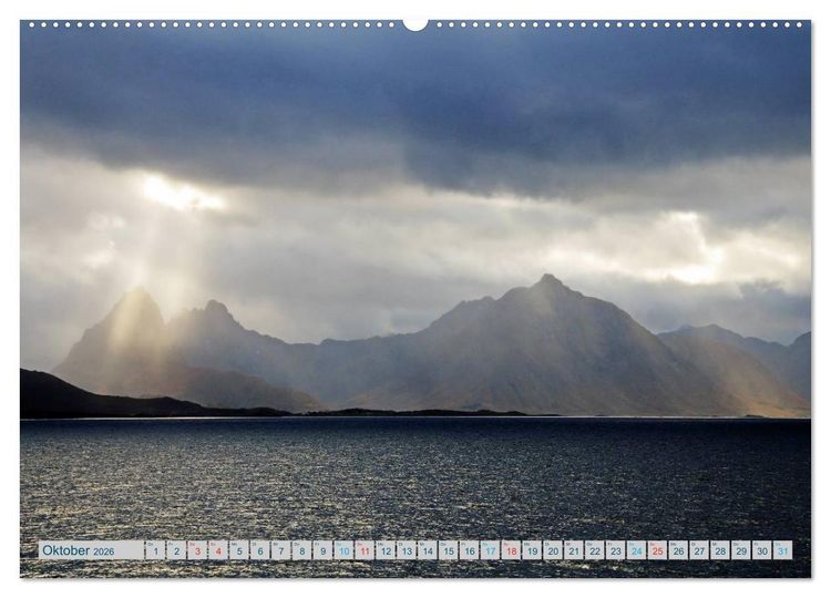 Produktbild: Norwegen - Hurtigruten (hochwertiger Premium Wandkalender 2026 DIN A2 quer), Kunstdruck in Hochglanz