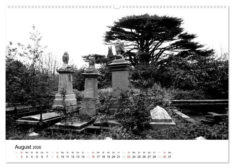 Produktbild: Highgate Cemetery London (hochwertiger Premium Wandkalender 2026 DIN A2 quer), Kunstdruck in Hochglanz