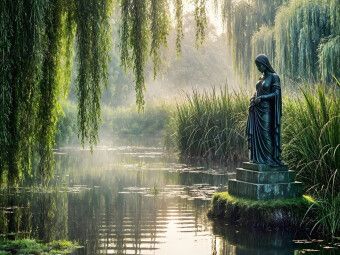 Produktbild: CALVENDO Puzzle Schweigende Wasser - Der Nebelteich | 1000 Teile Lege-Gr&ouml;&szlig;e 64x48cm Foto-Puzzle f&uuml;r gl&uuml;ckliche Stunden
