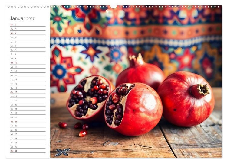 Produktbild: Superfood Vitality - Die Kraft der Superfoods in KI-Bildern (Wandkalender 2027 DIN A2 quer), CALVENDO Monatskalender