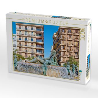 Produktbild: CALVENDO Puzzle Turia-Brunnen | 1000 Teile Lege-Gr&ouml;&szlig;e 64x48cm Foto-Puzzle f&uuml;r gl&uuml;ckliche Stunden
