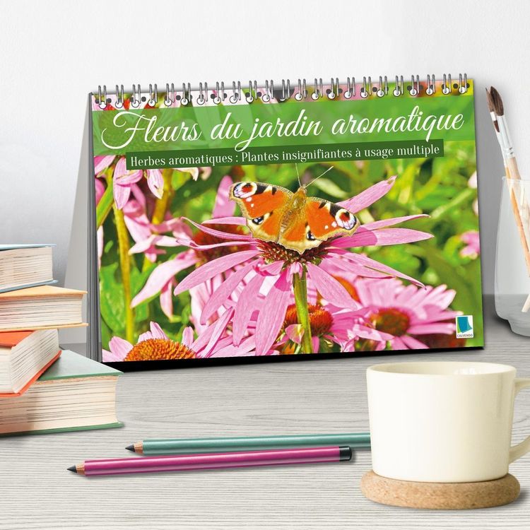 Produktbild: Fleurs du jardin aromatique (Calendrier de bureau 2027 DIN A5 vertical), CALVENDO calendrier mensuel