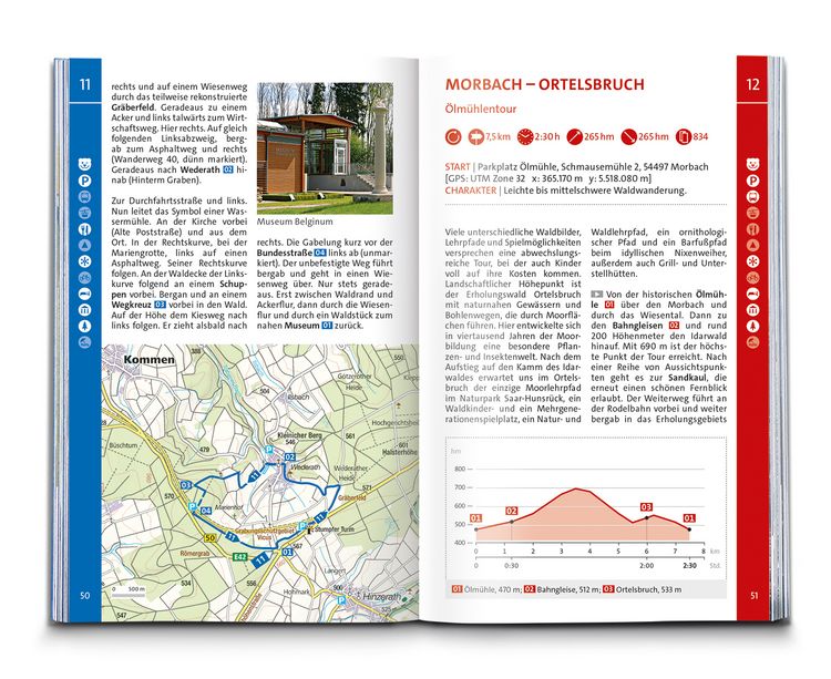 Produktbild: KOMPASS Wanderf&uuml;hrer Hunsr&uuml;ck mit Saar-Hunsr&uuml;ck-Steig, 50 Touren