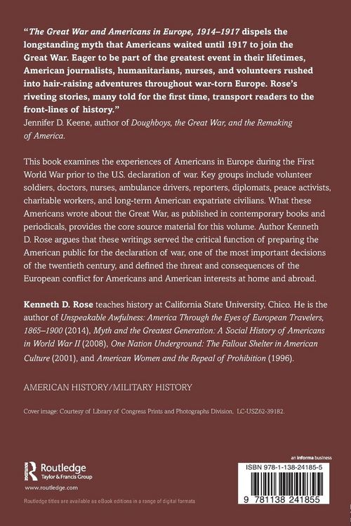 Produktbild: The Great War and Americans in Europe, 1914-1917