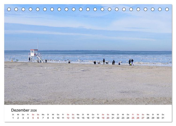 Produktbild: Ostfriesland - Ein Jahr in Bildern (Tischkalender 2026 DIN A5 quer), CALVENDO Monatskalender