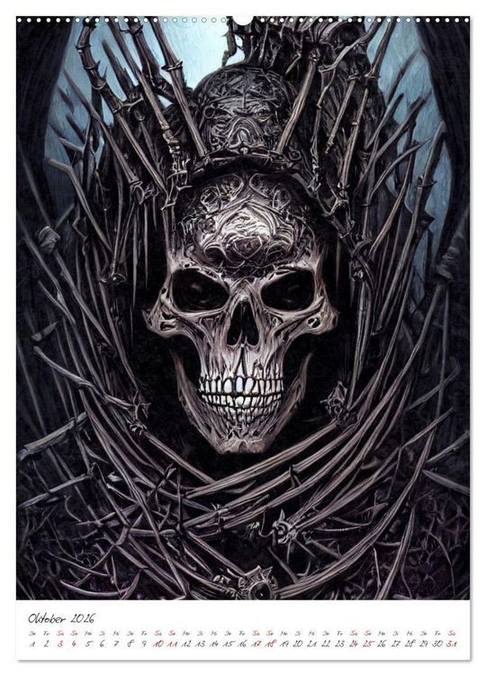 Produktbild: Dark Fantasy Art - Helden und Monster (Wandkalender 2026 DIN A2 hoch), CALVENDO Monatskalender