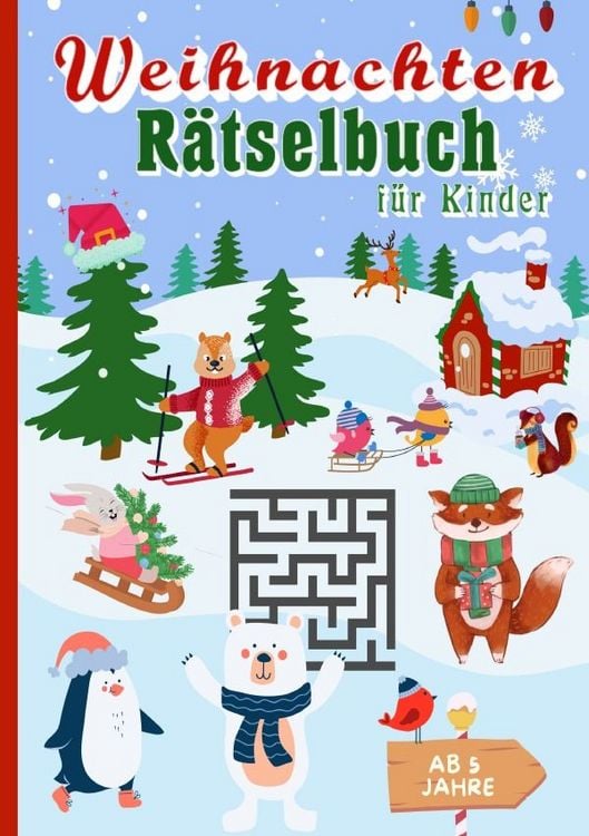 Produktbild: Weihnachten R&auml;tselbuch f&uuml;r Kinder ab 5 Jahre