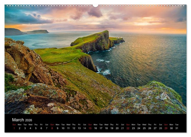 Produktbild: THE HIGHLANDS (High Quality Premium Wall Calendar 2026 DIN A2 landscape),CALVENDO 12 Month Wall Calendar