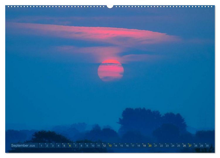 Produktbild: Die Sonne - 2026 (hochwertiger Premium Wandkalender 2026 DIN A2 quer), Kunstdruck in Hochglanz