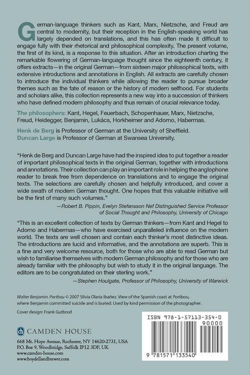 Produktbild: Modern German Thought from Kant to Habermas
