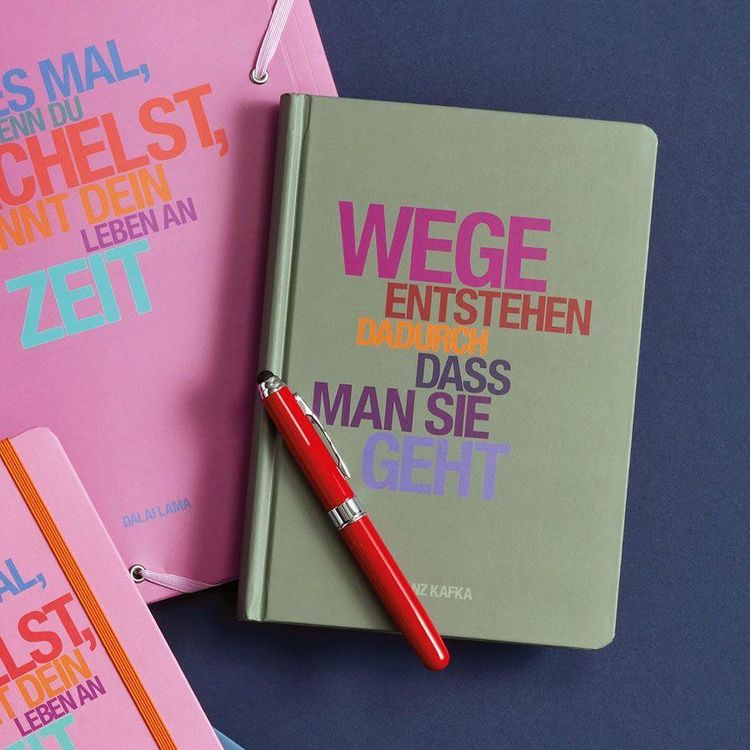 Produktbild: Notizbuch A5 Hardcover Wege