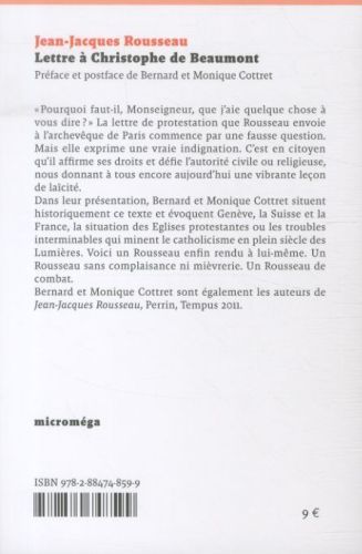 Produktbild: Lettres &agrave; Christophe de Beaumont