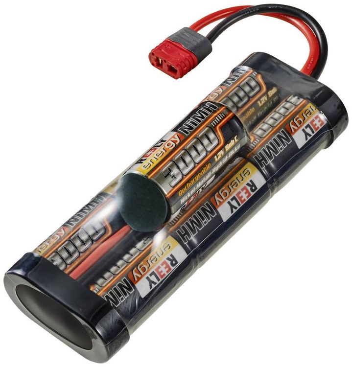 Produktbild: Reely Modellbau-Akkupack (NiMh) 8.4V 3000 mAh Zellen-Zahl: 7 Sub-C Hump T-Stecksystem