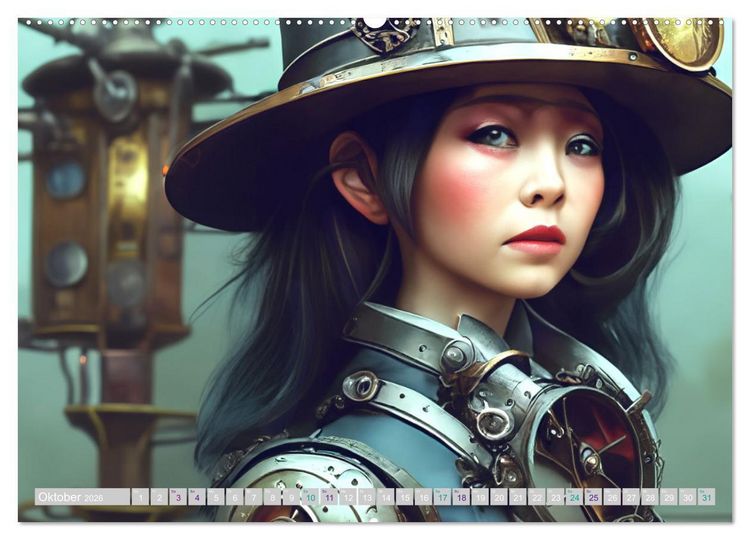 Produktbild: Starke Frauen - Steampunk Lebenswelten (Wandkalender 2026 DIN A2 quer), CALVENDO Monatskalender