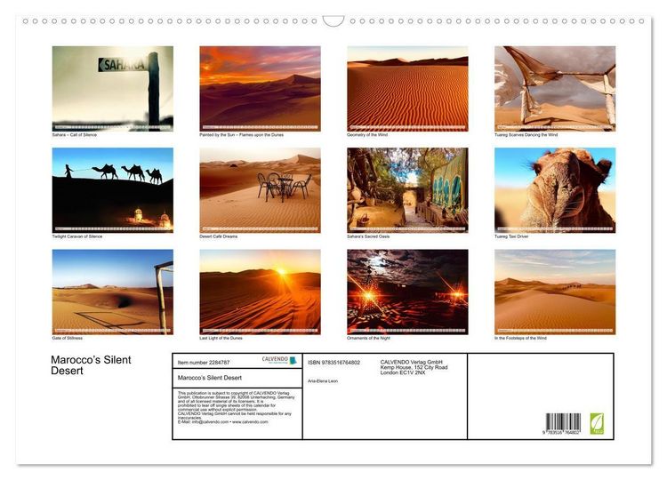 Produktbild: Marocco&rsquo;s Silent Desert (Wall Calendar 2027 DIN A2 landscape), CALVENDO 12 Month Wall Calendar