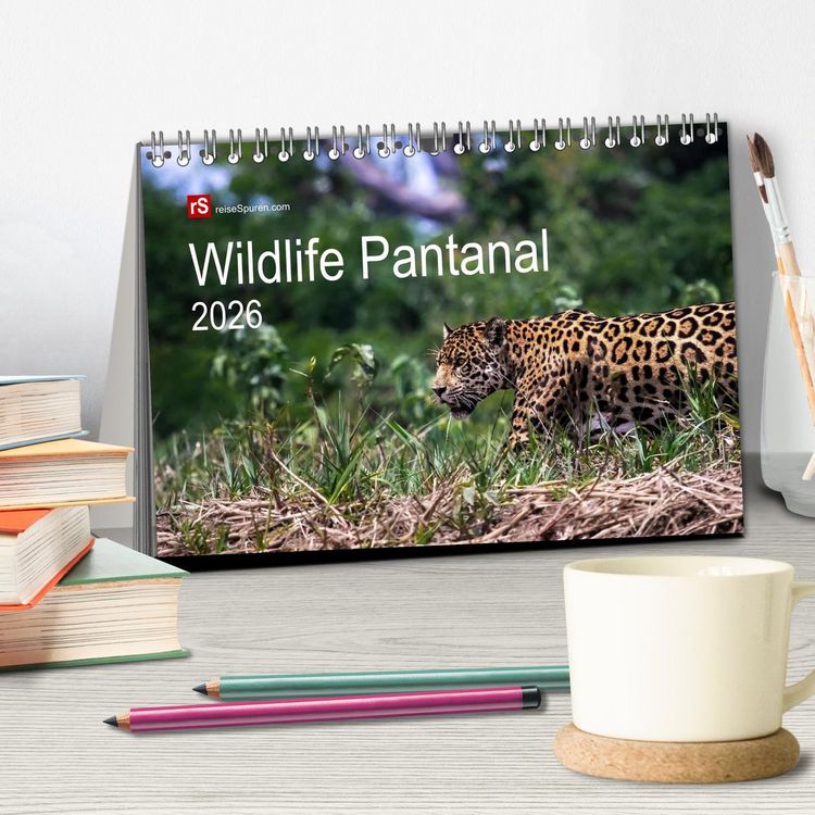 Produktbild: Wildlife Pantanal 2026 (Tischkalender 2026 DIN A5 quer), CALVENDO Monatskalender