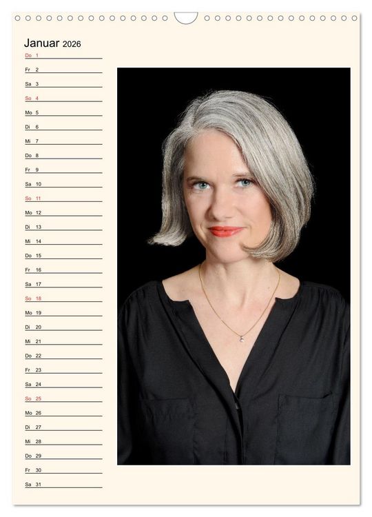 Produktbild: Silberhaar (Wandkalender 2026 DIN A3 hoch), CALVENDO Monatskalender