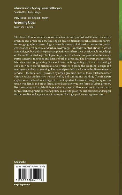 Produktbild: Greening Cities