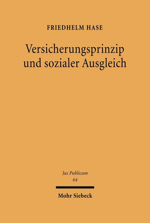 Produktbild: Versicherungsprinzip und sozialer Ausgleich