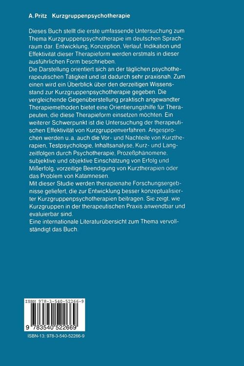 Produktbild: Kurzgruppenpsychotherapie