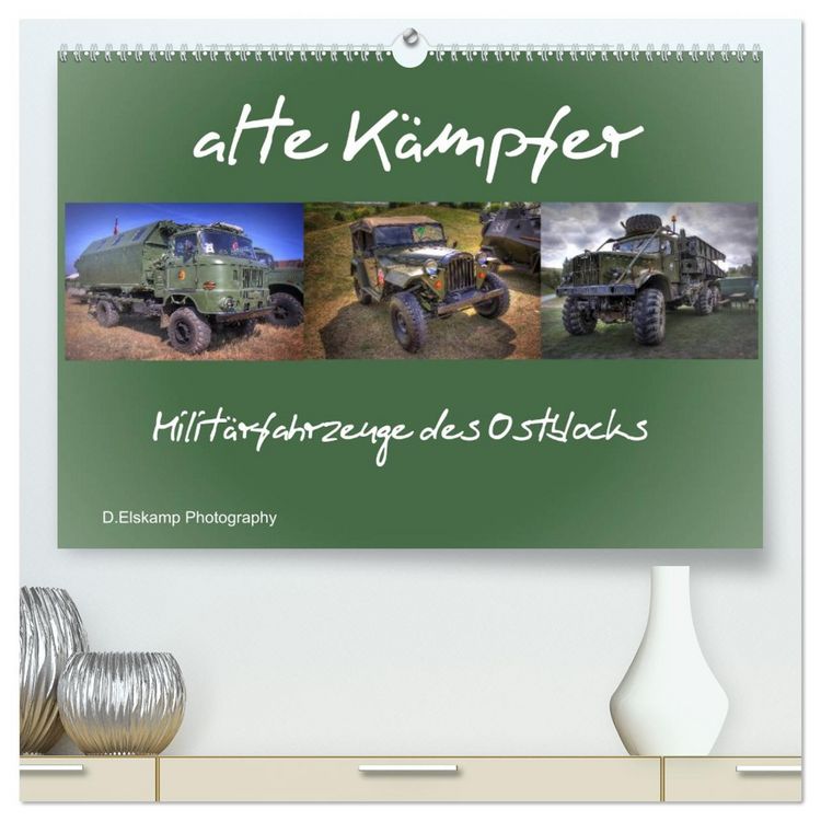 Produktbild: alte K&auml;mpfer- Milit&auml;rfahrzeuge des Ostblocks (hochwertiger Premium Wandkalender 2026 DIN A2 quer), Kunstdruck in Hochglanz